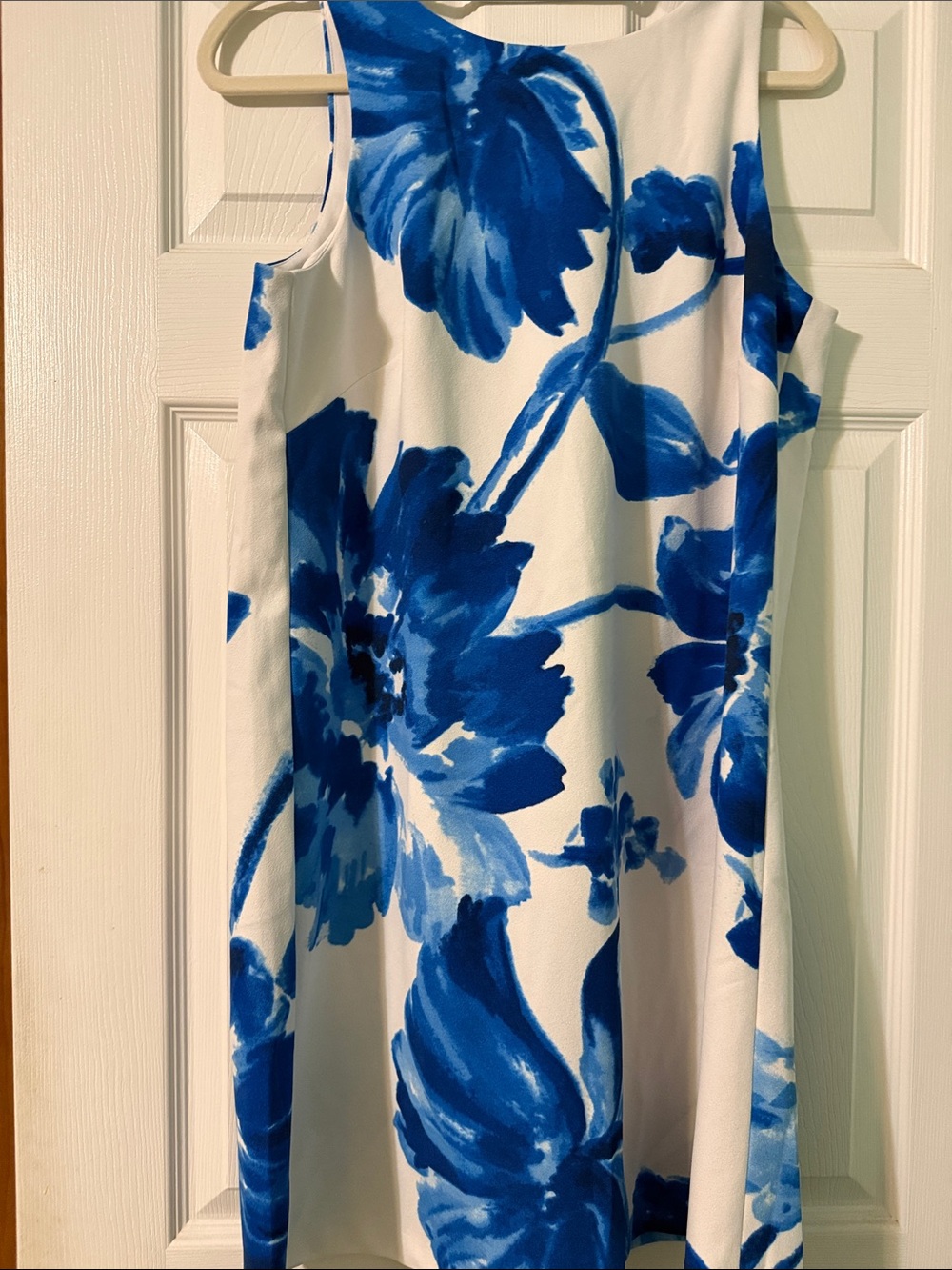Lauren Ralph Lauren White - blue dress with Dark Green Label - Picture 3 of 4